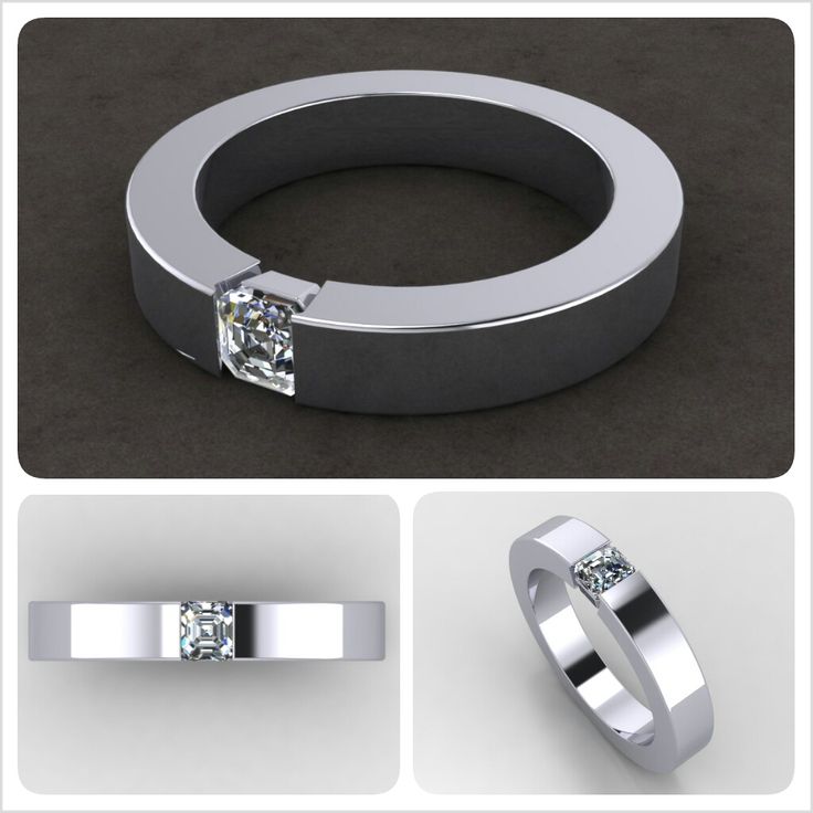 mens engagement rings custom solitaire menu0027s engagement ring in durable platinum PEGVMVU