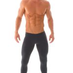 mens leggings in charcoal heather poly/cotton/lycra GIEXOUC
