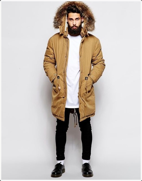 mens parkas this parka with fur hood is a must for the long cold winter days. PELKCMU