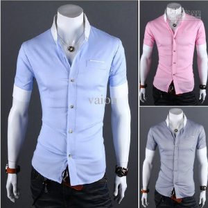 mens short sleeve shirts 2017 2016 menu0027s short sleeve shirts cotton lapel mens shirt slim dress  shirts NFWRUGO