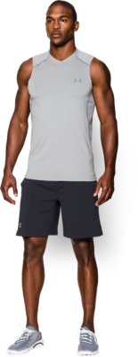 mens tank tops menu0027s ua raid sleeveless t-shirt, true gray heather, zoomed image ESQVPQL