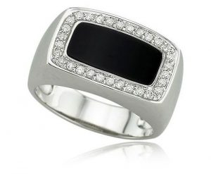 mens white gold rings white gold mens onyx diamond ring QNXXQJA