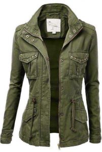 military jacket women womens trendy camo military cotton drawstring jacket with studs. iu0027d prefer  it without PAVCGRX