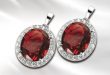 millionaire oval ruby earrings QUCQOZC