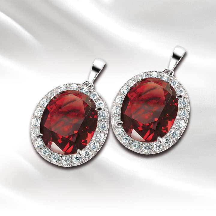 millionaire oval ruby earrings QUCQOZC