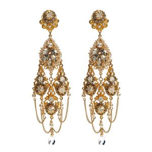 miriam haskell gold chandelier earrings m03964-e01 HHPLJYJ