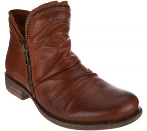 miz mooz shoes miz mooz leather ankle boots with side zip - luna EUNVVLX