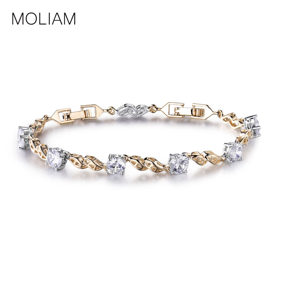 moliam fashion simple designer bracelets women austrian crystal zircon hand  chain XKQFYVB