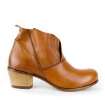 moma shoes moma 33705 honey brown zip bootie for women LNEKBIA