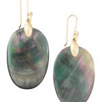 mother of pearl earrings large black mother-of-pearl chip earrings MTWAXGG