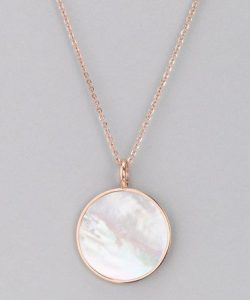 mother of pearl necklace rose gold mother-of-pearl pendant necklace CQLVGAI