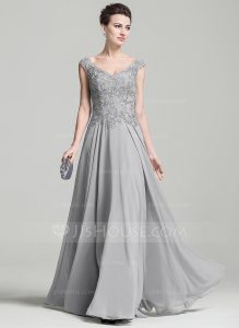 mother of the bride dress a-line/princess v-neck floor-length chiffon mother of the bride. loading  zoom LVUCSYG