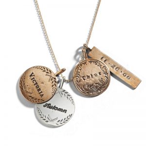 mothers token charm necklace ... CZUMNSB