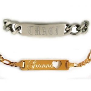 name bracelets engraved id bracelets ULKESNM