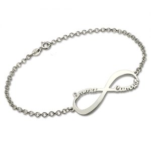 name bracelets personalized infinity symbol name bracelet in sterling silver ... FVWDGJK