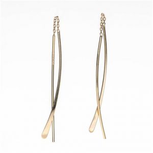 nancy b-threader earrings - 14k yellow gold-13024-13025 RNNZLXU