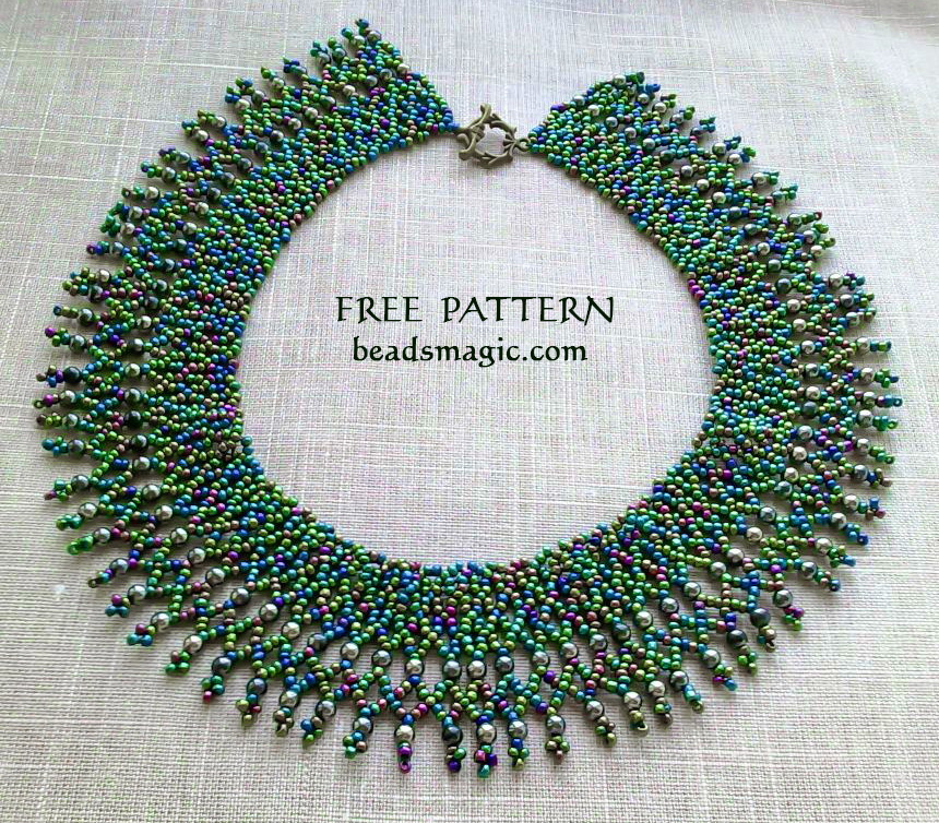 necklace beads free pattern for necklace ranna NGCFDCW