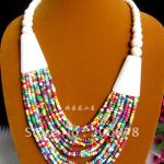 necklace beads tnl452 tibetan colorful yak bone beaded necklace,multi strands  statement,ethnic fashion bohemian PXVWCEE