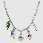necklace charms gucci necklace in silver with charms detail 2 ATKFNMV