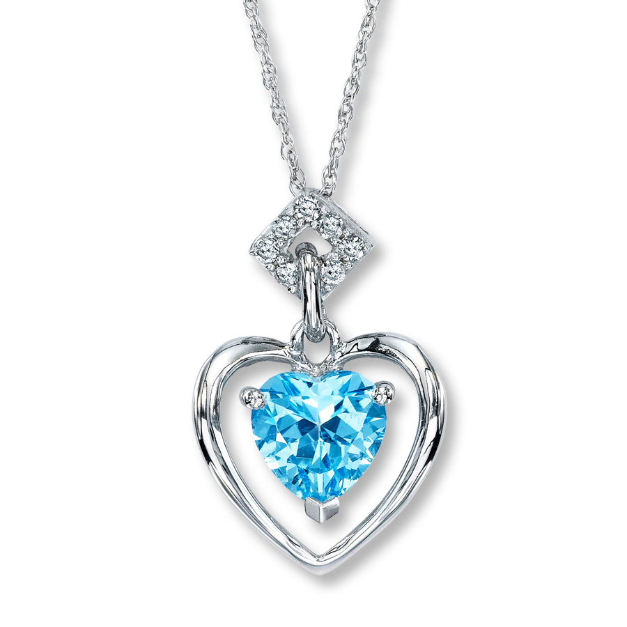 necklaces for women blue-diamond-heart-necklace-for-women ZZNJPZJ
