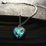 necklaces for women sweet luminous heart necklace for women - random color ... TTLGIJC