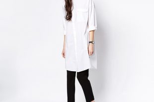 new 2015 brief style white loose women dress long shirts casual . CRLWFHT