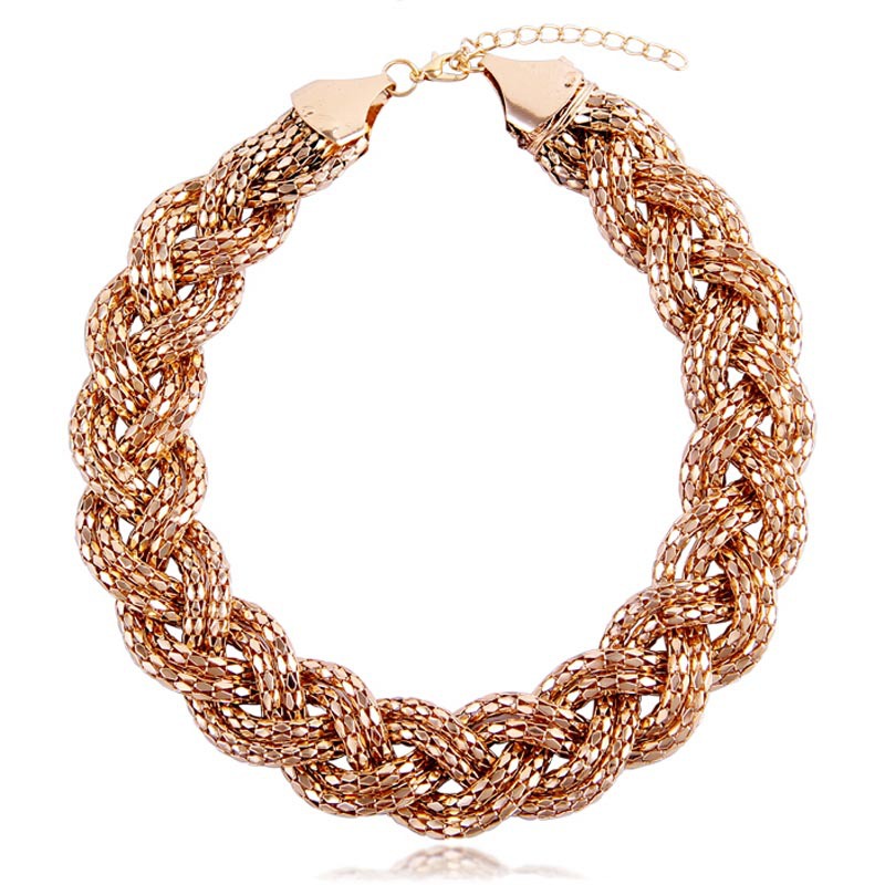 new fashion jewelry statement necklace nightclub queen big chunky necklaces  gold PILNUKM