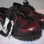 new underground shoes steel cap burgundy oxblood screwed riveted rocker m13  uk12 SMLAYUR