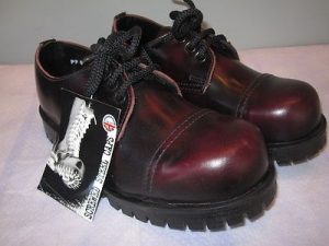 new underground shoes steel cap burgundy oxblood screwed riveted rocker m13  uk12 SMLAYUR