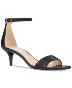 nine west leisa two-piece kitten heel sandals PJWIWMM