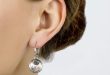 obeliau0027s 7mm round cut crystal leverback earrings PVZTYND