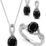 onyx jewelry onyx (4-1/2 ct. t.w.) and diamond accent jewelry set ZIHBFFG