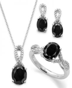 onyx jewelry onyx (4-1/2 ct. t.w.) and diamond accent jewelry set ZIHBFFG