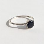 onyx ring - sterling silver black onyx ring - silver black ring CJAIXGB
