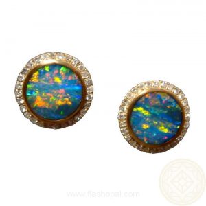 opal earrings ... opal gold earrings diamonds ... UXIWLAX