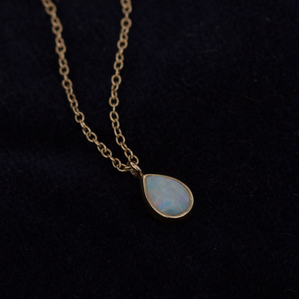 opal necklace opal teardrop necklace. catbird jewelry. exclusive CQPBRVE