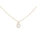 opal necklace opal teardrop necklace DIWWOKM