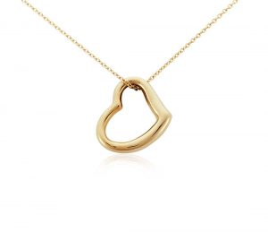 open heart pendant in 14k yellow gold DGJOKXX