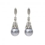 parisian black pearl earrings - the met store ZZSSMDY