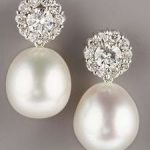 pearl and diamond earrings pearl diamond drop earrings GCCZJOH