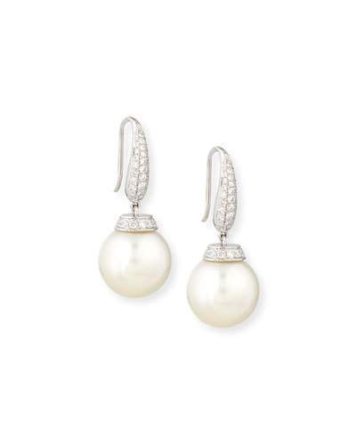 pearl and diamond earrings quick look FCUGTIL