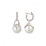 pearl and diamond earrings quick look FTWVXWO