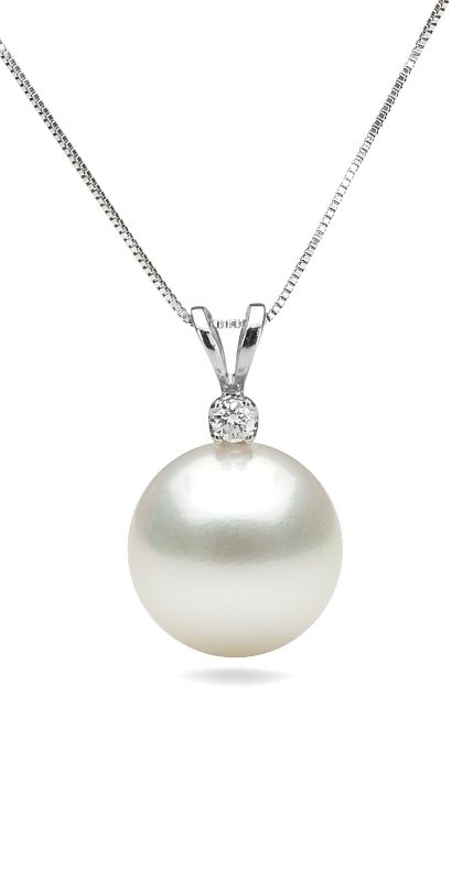 pearl pendant necklace pearl necklace, single pearl necklace, june birthstone, gold or silver  sliding YMPBXAR