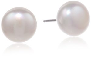 pearl stud earrings amazon.com: honora classic pearl jewelry freshwater cultured pearl stud  earrings: jewelry JPVSLDP