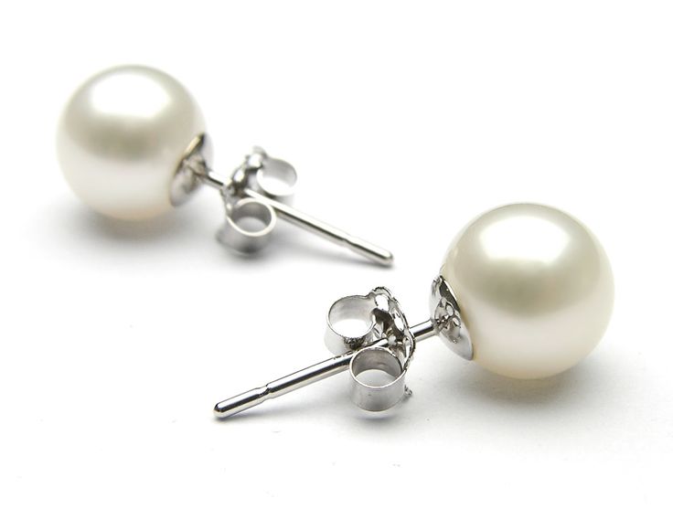 pearl stud earrings new fashion lady sterling silver freshwater pearl stud earring exclusive CVVBWTQ