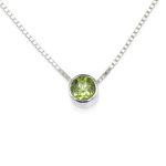 peridot necklace august birthstone CFUGCCE