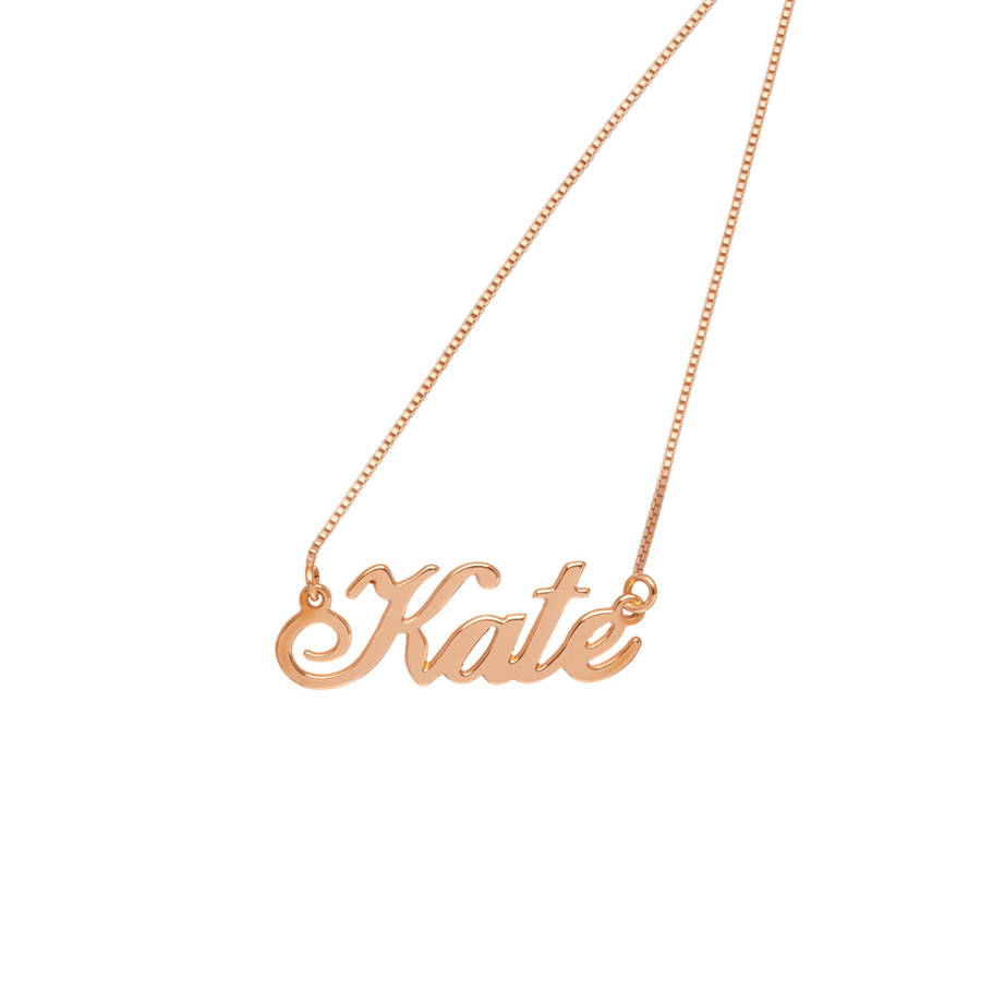 personalised handmade name necklace SBBJSAC