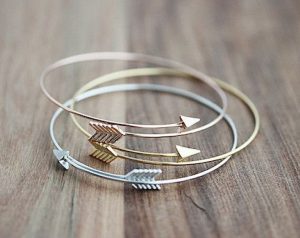 photo bracelet arrow open bangle bracelet XDDMFJB