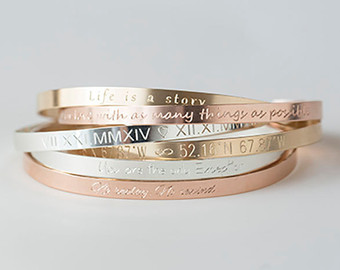 photo bracelet cuff bracelet,gold, rose, silver, inspirational cuff, engraved bracelet ,personalized NVBIDHF
