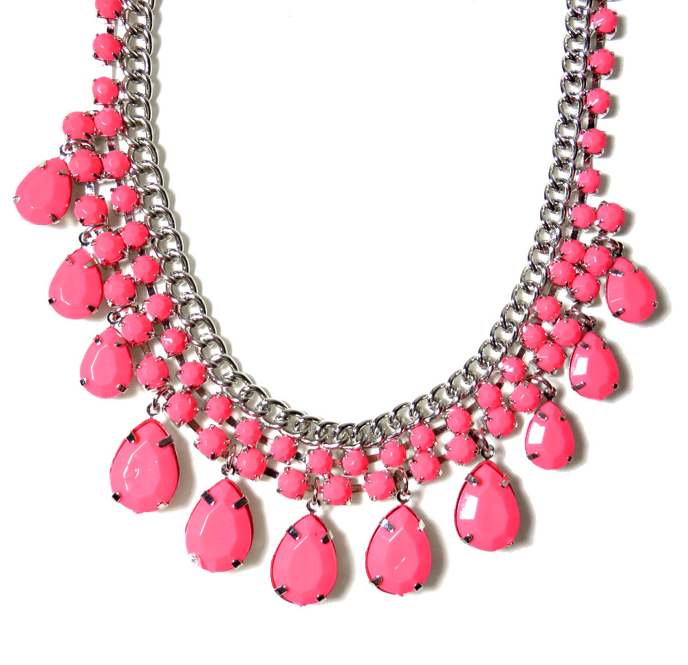 pink necklace IXDZNWX